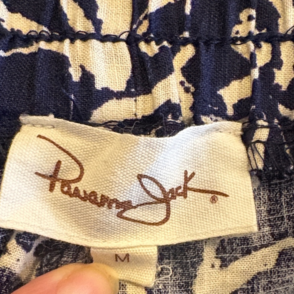 Panama Jack Blue and White Floral Pants - Picture 2 of 8